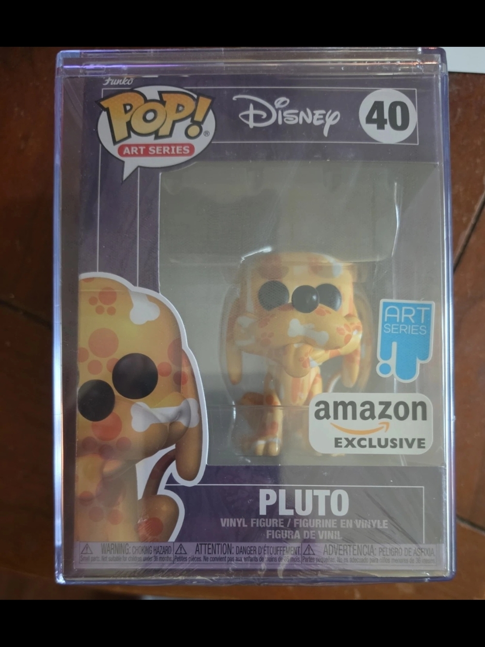 Funko Pop! Disney - Pluto Art Series #40 - Amazon Exclusive w/Sealed Hard Case